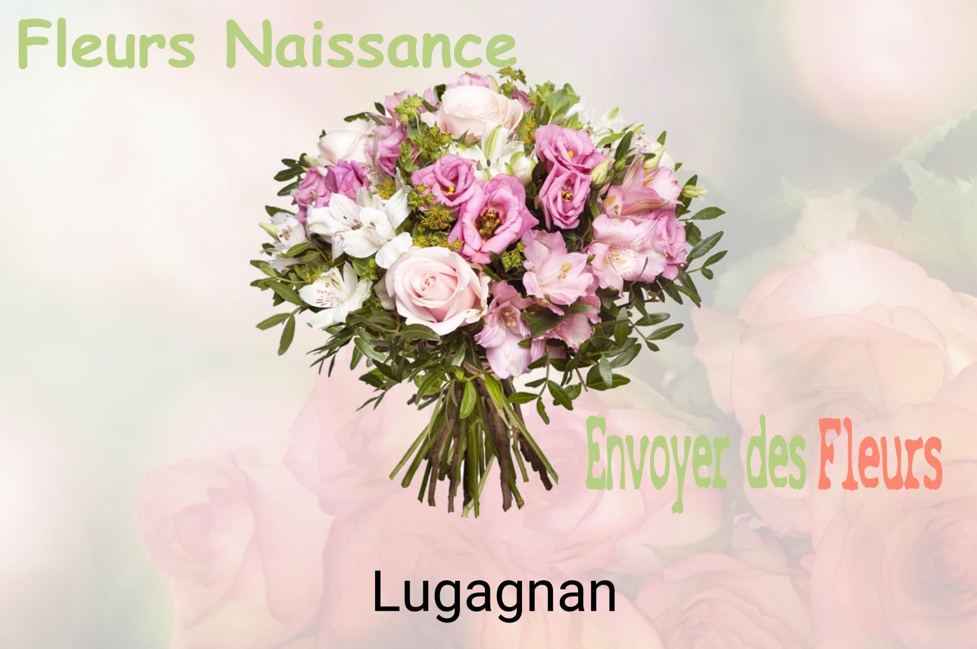 Bouquet de fleurs de naissance livré à Lugagnan